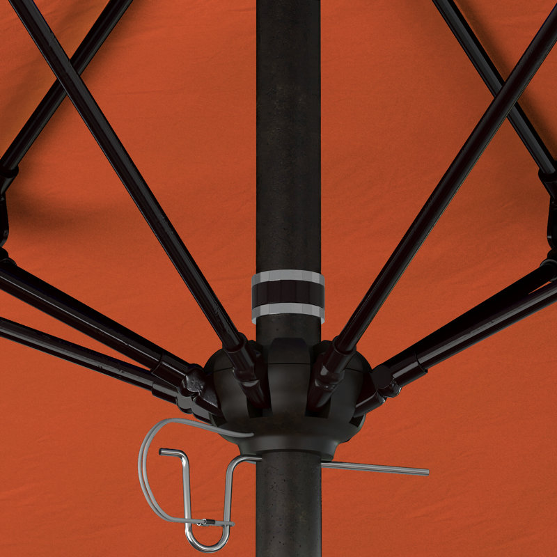 Parasol de marché 90 po Sunbrella, Toile Sunbrella® Melon, Bronze