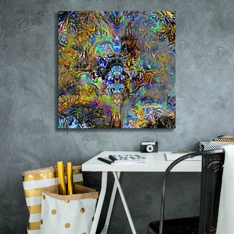 Art mural épique Graffiti «Mislead Wealth» par Pierre Gavidia, 26 po x 26 po
