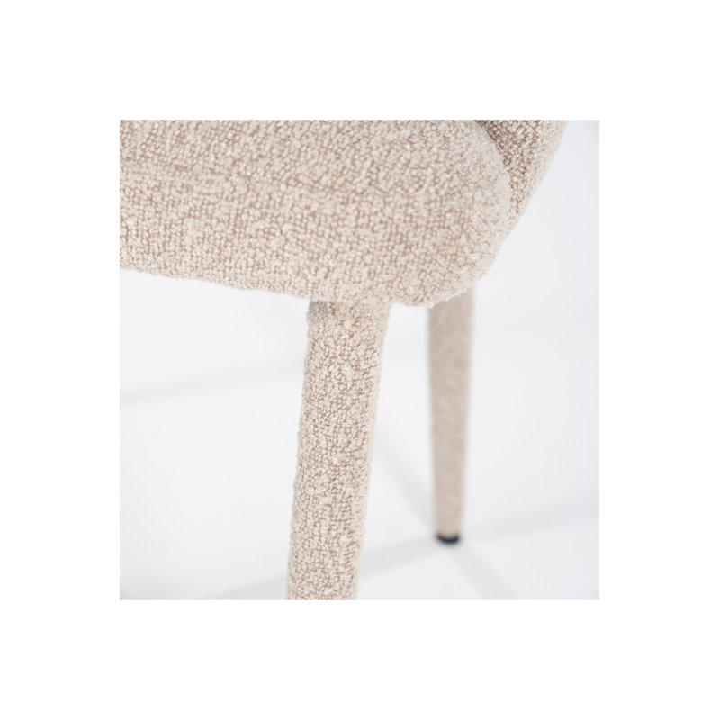 Dining Chair Upholstered Arm Chair, Taupe