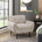 Hillman 34" Modern & Contemporary Velvet Accent Chair with Tufted Back, Flared Track Arms & Tapered Wood Legs-1774285378