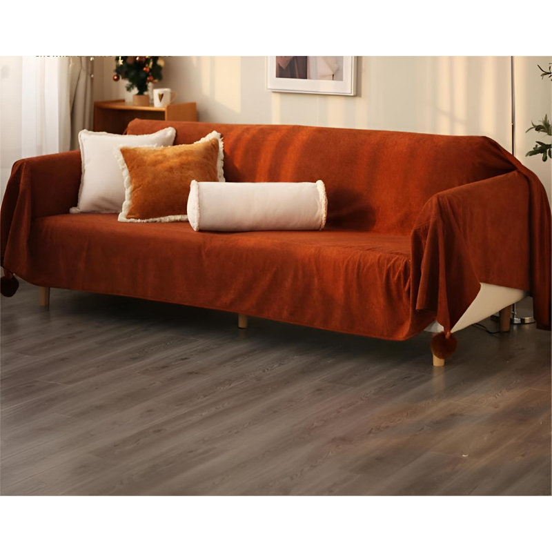 Polyester Sofa Slipcover, 149.6" W x 70.86" D