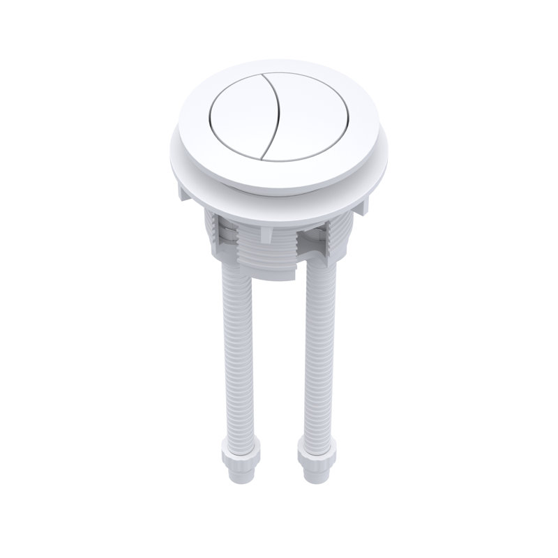Matt White Cistern Push Button, Matte White