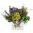 Mixed Hydrangea Silk Arrangement with Rectangle Vase