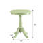 Table d'appoint ronde avec piédestal stable - idéale pour l'intérieur de la maison