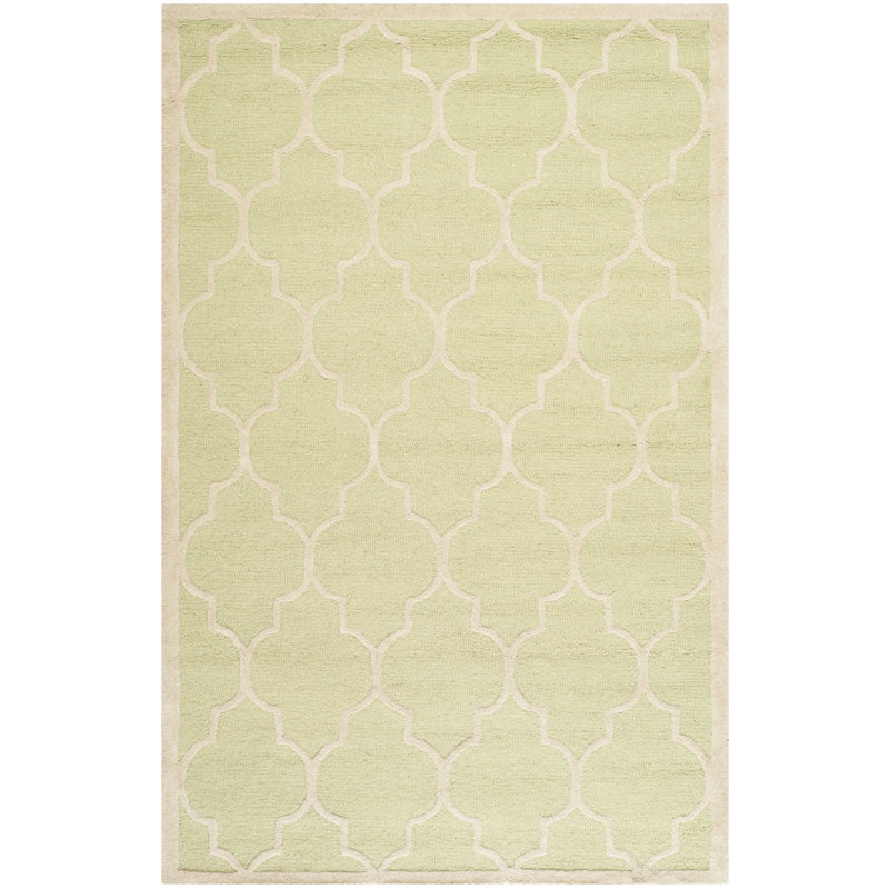 Dulaney Geometric Wool Hand Woven Area Rug, Rectangle 122 x 183 cm