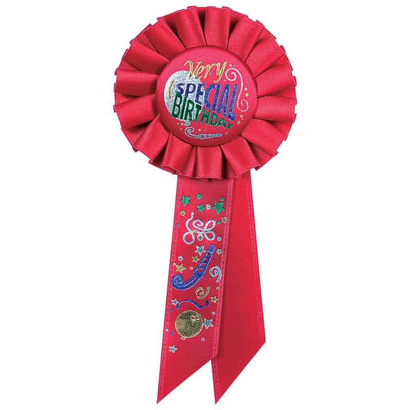 Rosette très spéciale pour anniversaire