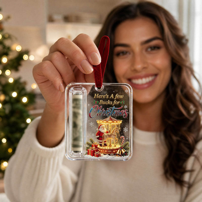 Ornement de Noël en argent de Noël, A