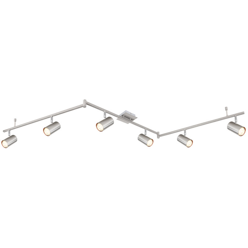 Alisha 180cm 6 -Light Track Kit, Nickel Matt