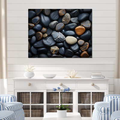 «Rocky Beach Patterns V - Coastal Beach», reproduction d'art