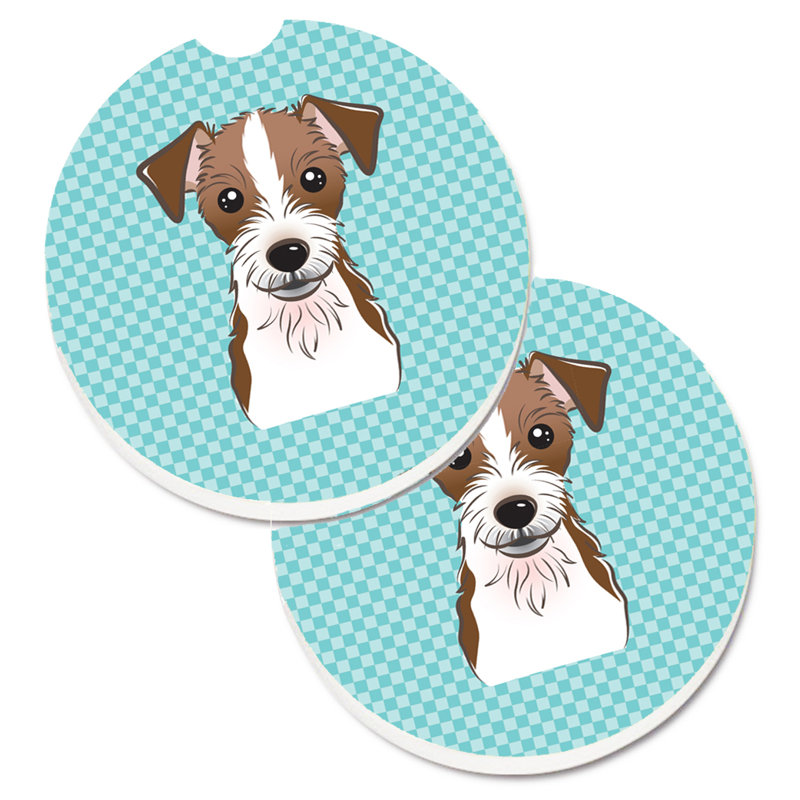 Sous-verre Retriever, Bleu, Jack Russell terrier brun foncé
