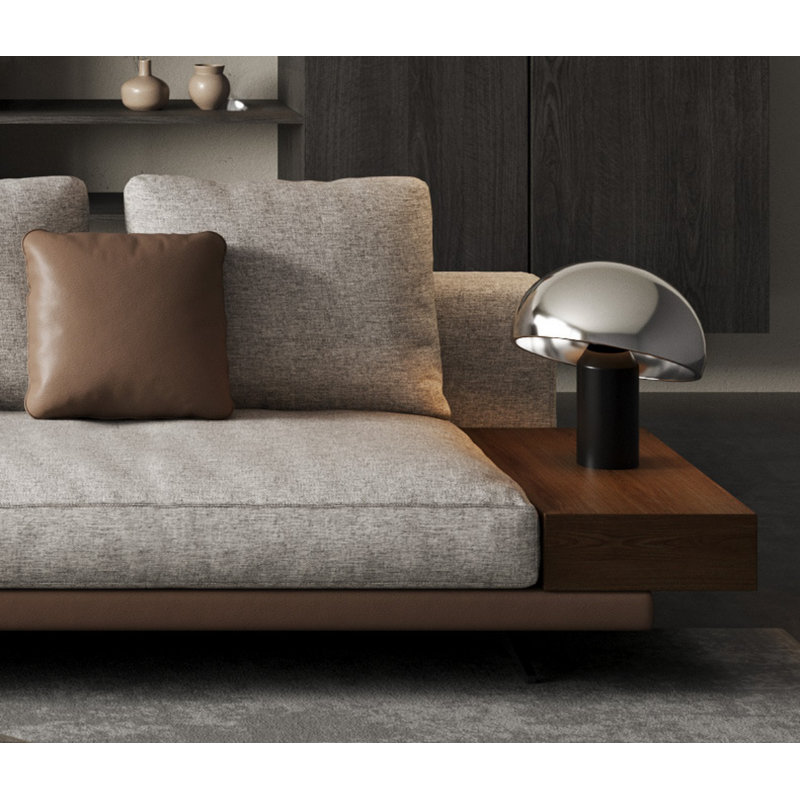 Canapé droit en lin et coton, H 33,46 po x l 139,76 po x P 40,15 po, 4