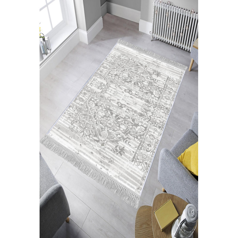 Luxurious Velvet Area Rug (4.6 x 7.2 ft), 100% Antibacterial Fabric, Non-Slip Cotton Backing, Pile Height: 0.4 in | Machine Washable, 3D Digital Print Design | Perfect for Living Room & Bedroom Decor, Soft & Durable