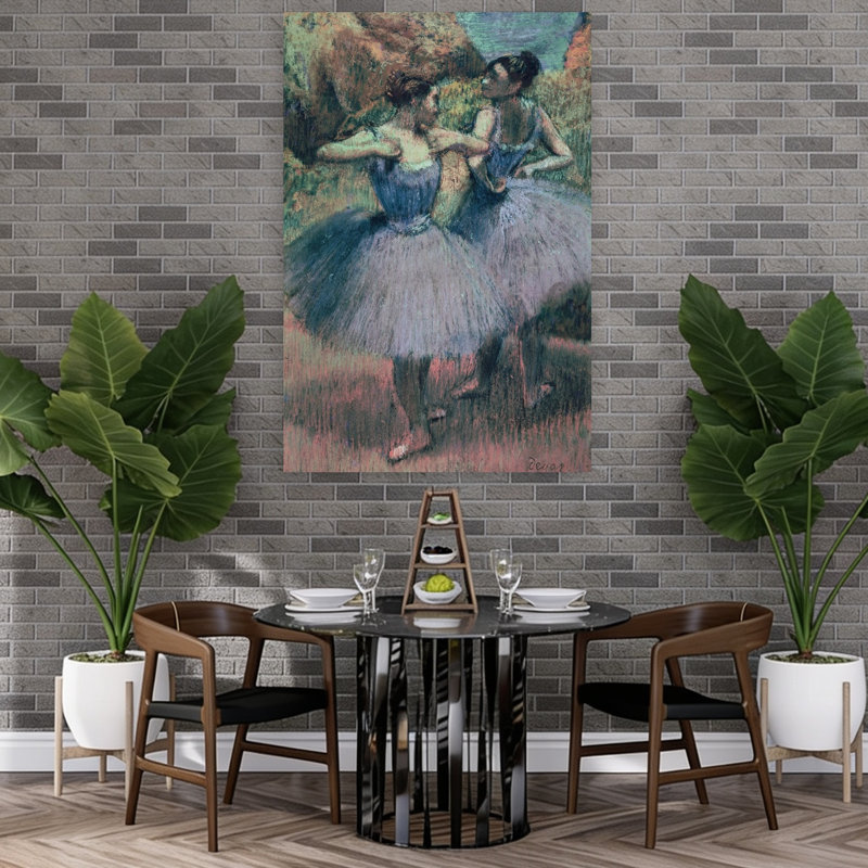 Dancers In Violet Abstract Contemporary Wall Art Print - Print, 152.4cm H x 101.6cm W