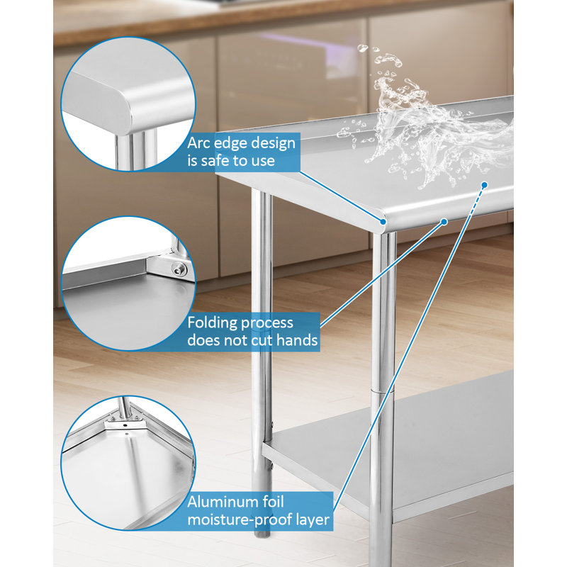 152.4cm W Steel Top Workbench