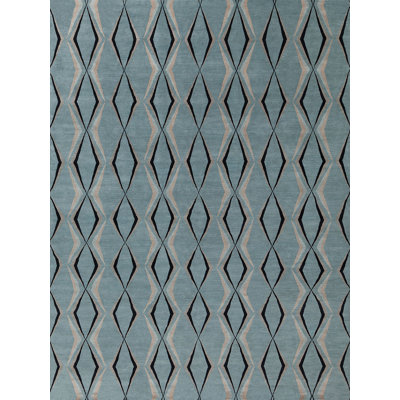 Contemporary Wool Geometric Area Rug