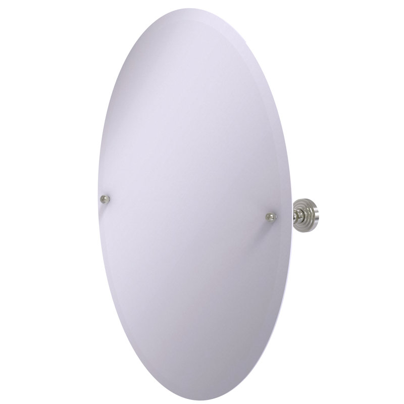 Beresford Metal Wall Mirror, Satin Nickel