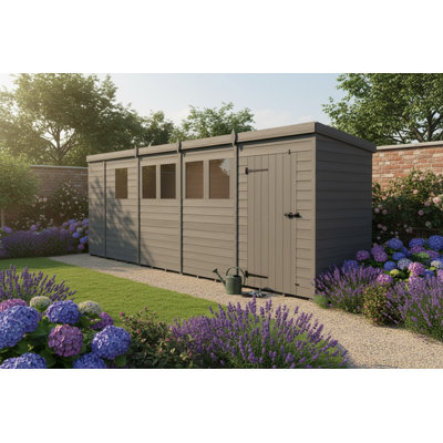 17x5 Pent Composite Shed