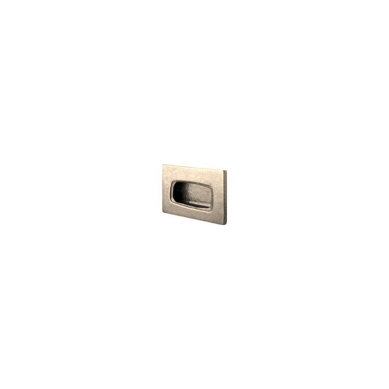 Tab Recessed Pull, White Bronze Light