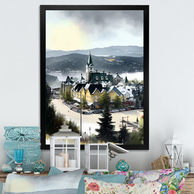 Saison hivernale Mont-Mont III - reproduction sur toile