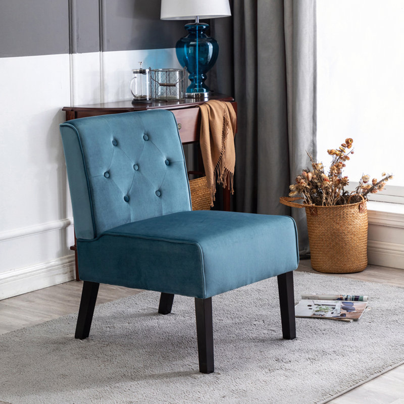 Fauteuil d'appoint 53 po Reese, Blue Velvet