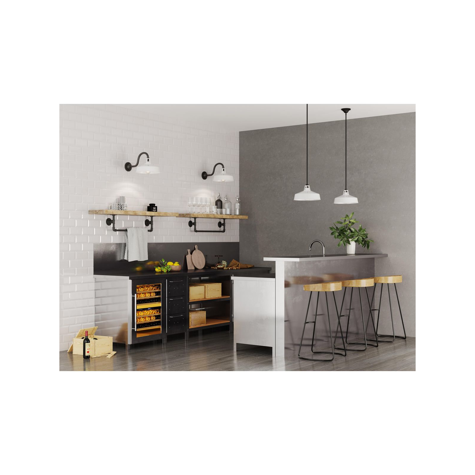 Outdoor Pendant, White