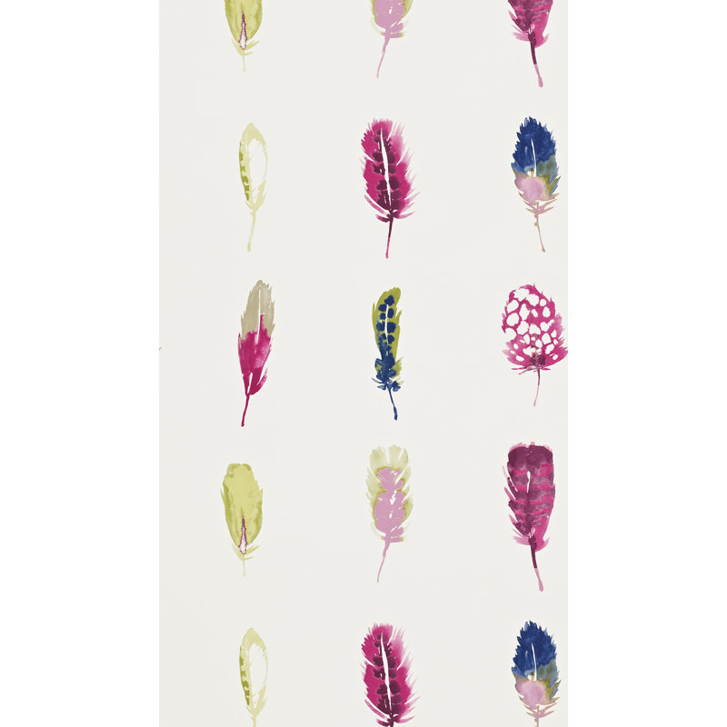Limosa Wallpaper, Loganberry/Raspberry/Olive
