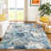Machine Washable Indoor/Outdoor Molewski ACN2340 Floral Rug
