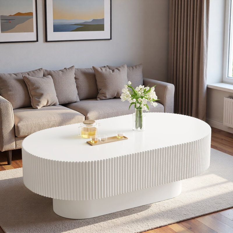 Table basse 48,4 po, Blanc