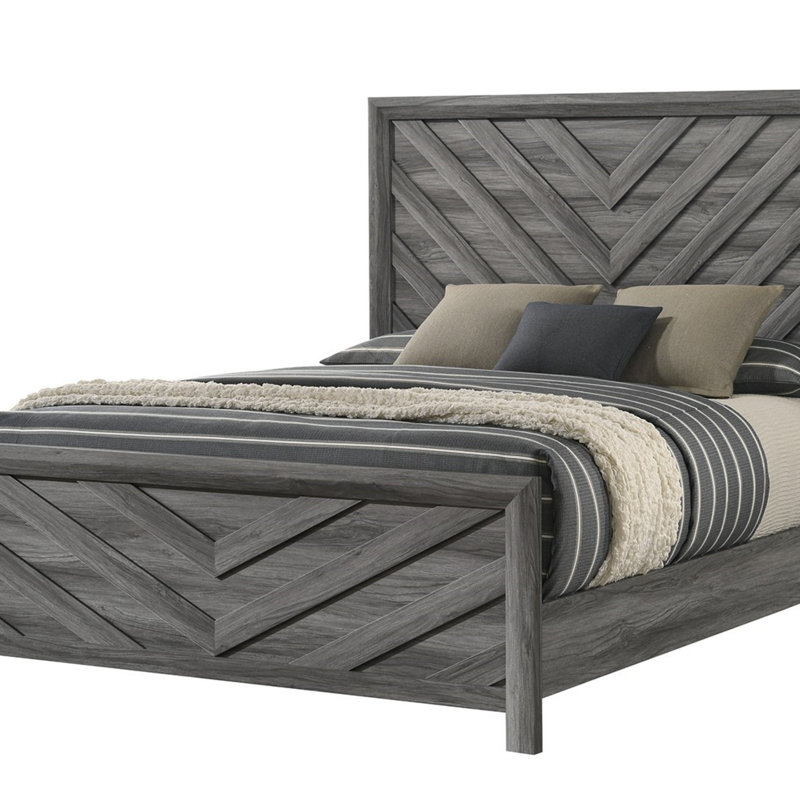 Lit de style moderne en bois, Double