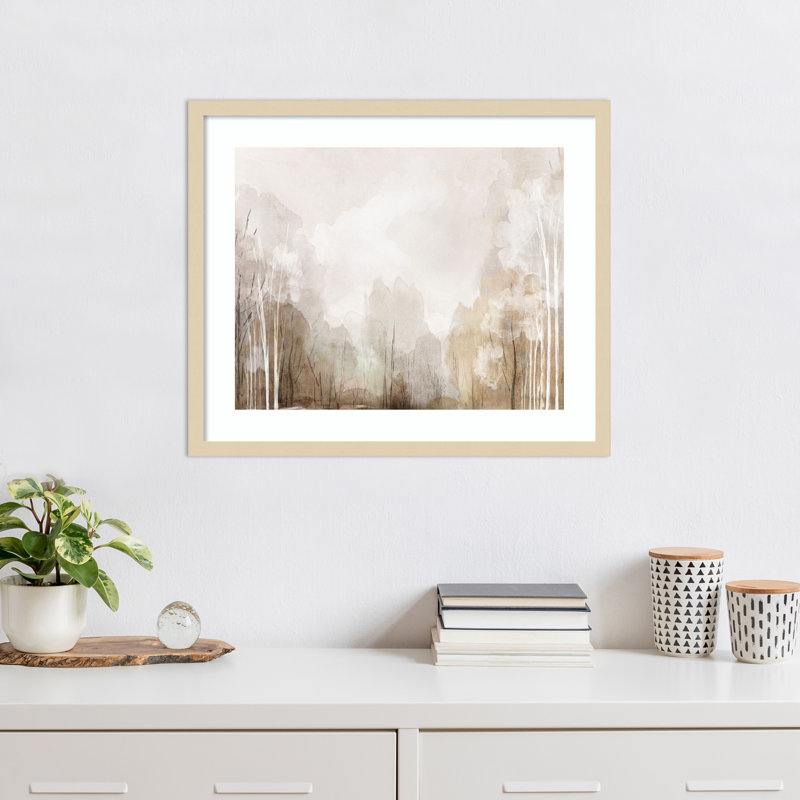 «Dazzling Forest» par Wood, reproduction d'art encadrée, H 21 po x l 25 po