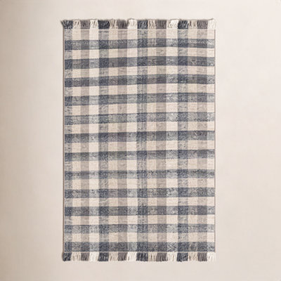 Cordelia Hand-Woven Plaid Rug