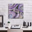 Art sur toile 18 "x 18", "Circle Rain V2" par Albena Hristova
