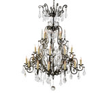 Esmerado 24 - Light Candle Style Tiered Chandelier