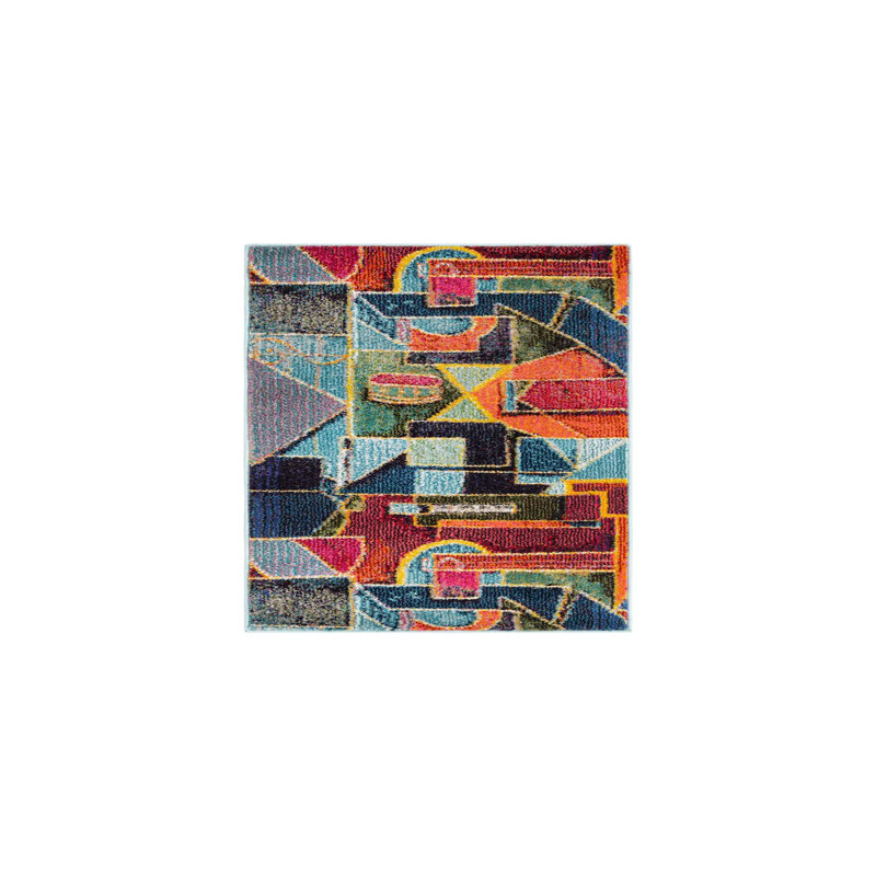 Ansela Washable Geometric Indoor Rug, Runner 2' x 4'