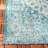 Arneshia Orietal Blue Indoor/Outdoor Area Rug-1014296436