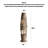 Vertical Slatted Distressed Wood Light Ornament