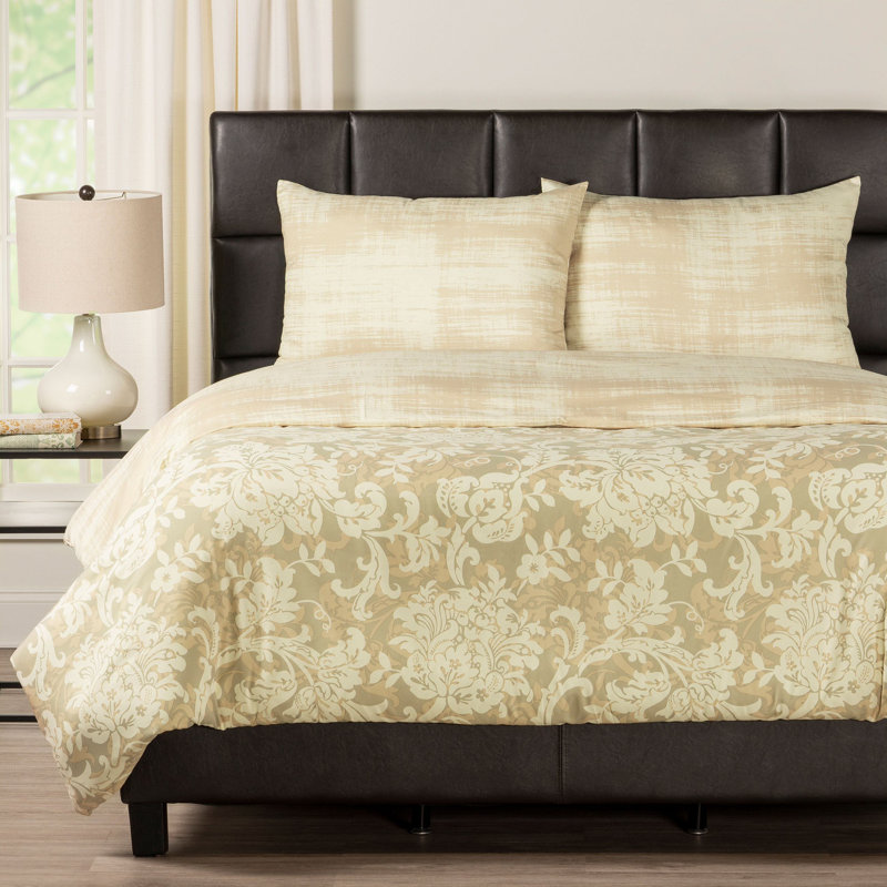 Renaissance Polyester Motif Duvet Cover, King Duvet Cover + 2 King Shams