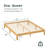 Ruberta 10" High Solid Wood Platform Bed, Bamboo Material, Easy Assembly, No Squeak-468759435