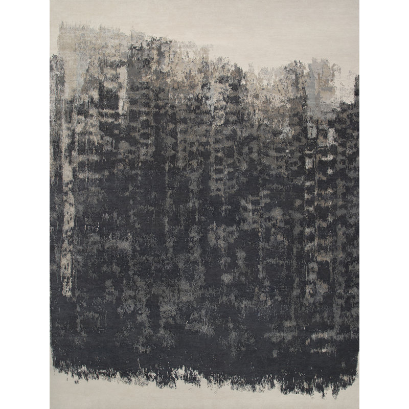 Contemporary Abstract Area Rug, Rectangle 12' x 15'