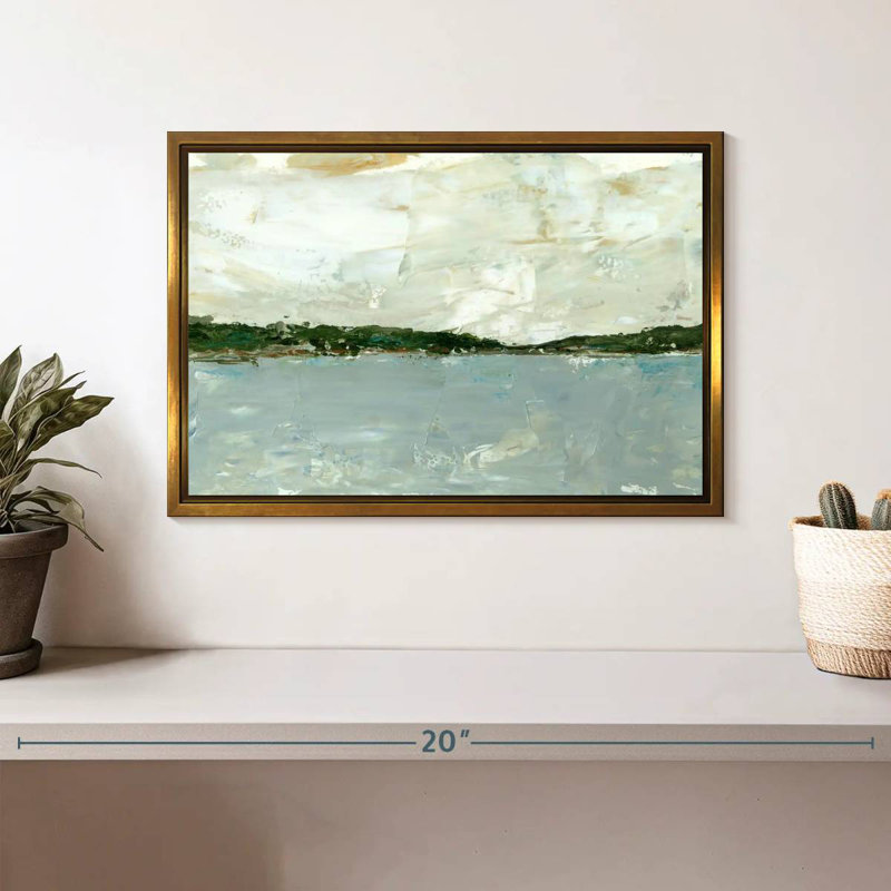 Vue panoramique I, Cadre flottant doré, 13 po x 9 po