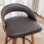 Swivel Upholstered and Faux Leather Bar Stool-747154749-747154753