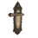 Victorian Plate Privacy (Bed & Bath) with Decorative Keyhole and Fleur Lever