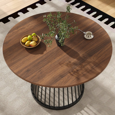 Round Metal Base Dining Table