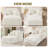  Enn 39.60-Inch White Corduroy Compression Lounge Chair, Sleeper Chair, Free Assembly -125153872