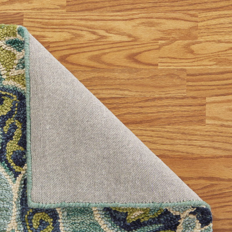 Cementon Hand Tufted Wool Rug, Round 6'