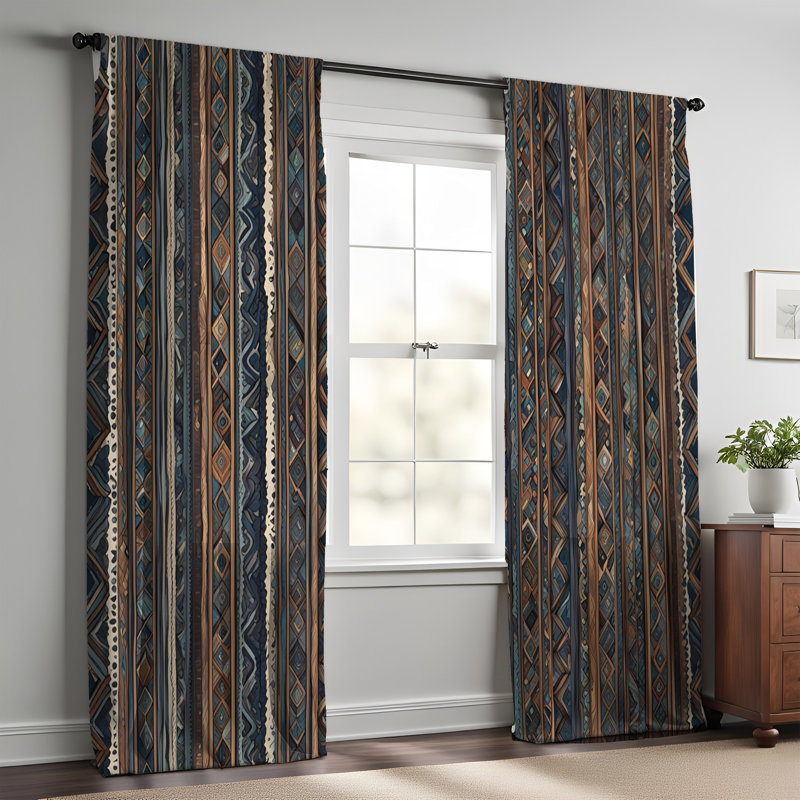 Paire de rideaux semi-transparents Elissavet, L 40 po x L 82 po
