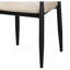 Ensemble de 2 chaises d'appoint Jaramillo en lin beige et finition noire