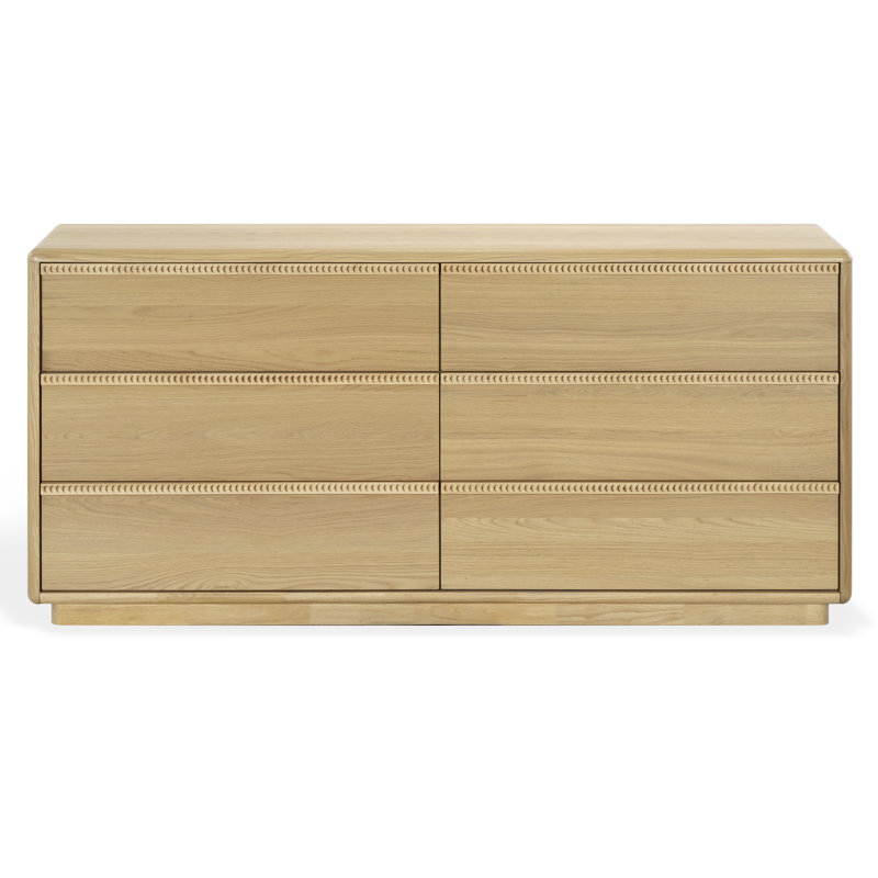 Commode 6 tiroirs Alanna, Oak