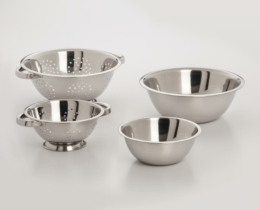 Huji Home Products. HUJI 3 Piece Stainless Steel Mixing Bowls Set