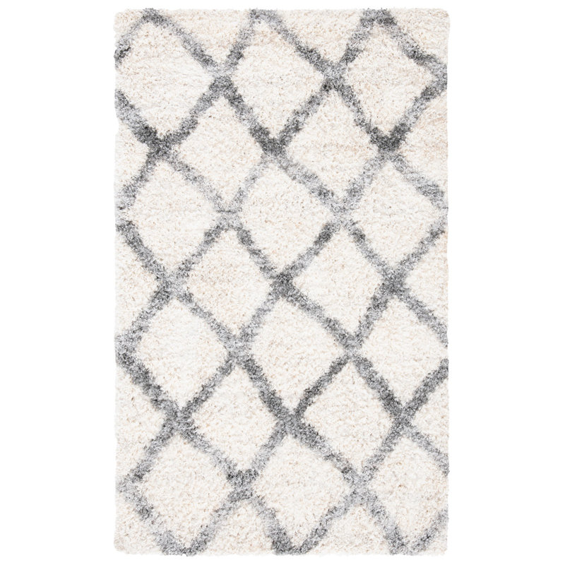 Nowakowski Shag 200 Performance Geometric Rug, Rectangle 3'3" x 5'3"